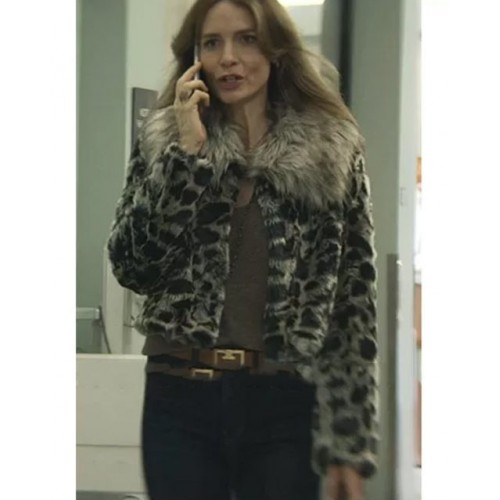 You Season 3 Dottie Quinn Leopard Fur Jacket